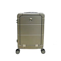 20-inch front opening suitcase with wet dry separation compartments and universal spinner wheels