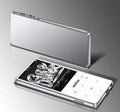 Ultra-thin portable music player with 2.4-inch touchscreen in black, silver, blue or red colour options