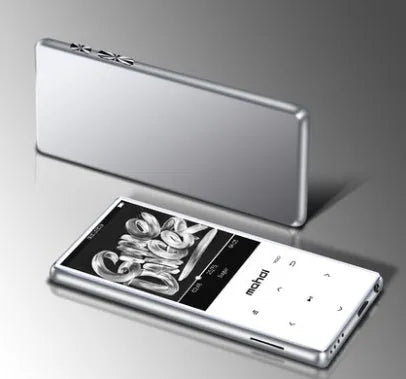 Ultra-thin portable music player with 2.4-inch touchscreen in black, silver, blue or red colour options