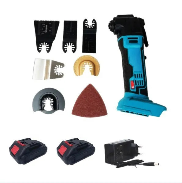 Rechargeable brushless cordless trimming machine in plastic storage box with dual charger