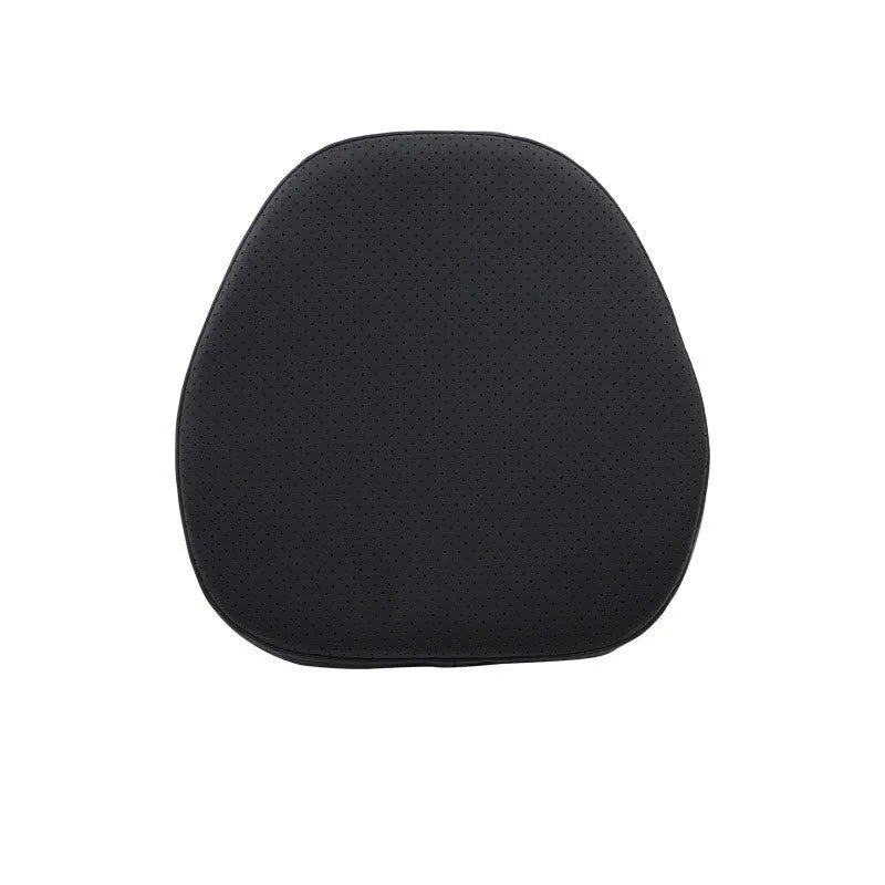 Minimalist style car headrest neck pillow and lumbar support cushion set in brown colour option.