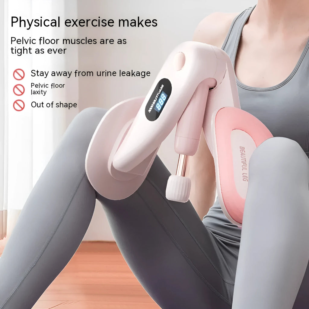 Pelvic floor muscle training device in blue, gray, green, or pink colours with ABS spring foam construction