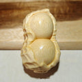 Solid natural bamboo carving peanut ornament in modern simplicity style
