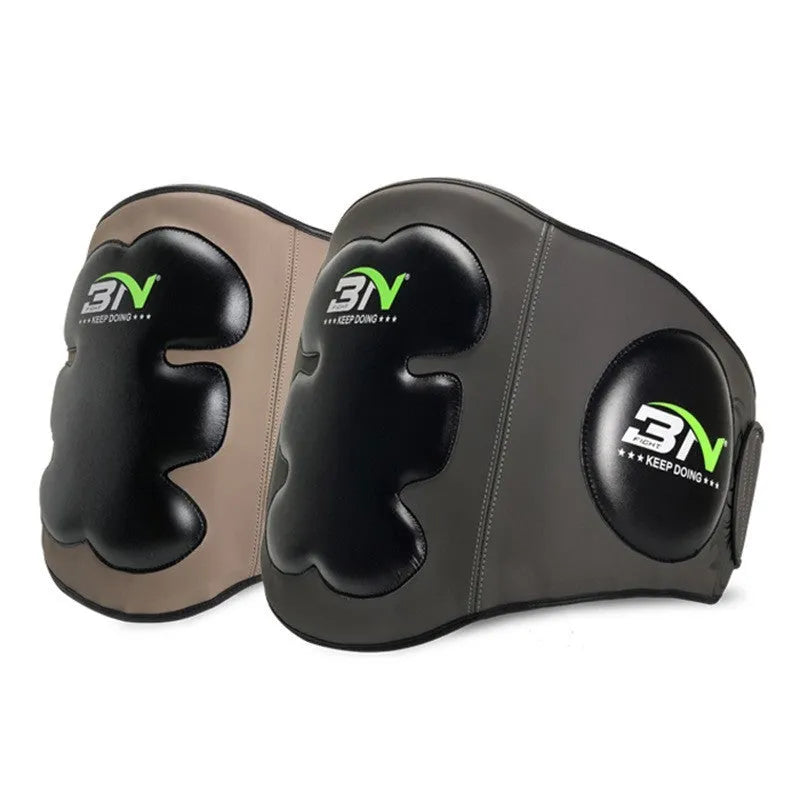 Sanda boxing chest protection target waist guard in dark grey or khaki colour