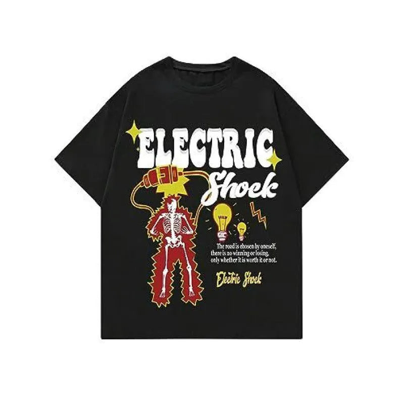 Men's grey printed short-sleeved sports T-shirt showing digital print design on flat mop cloth fabric