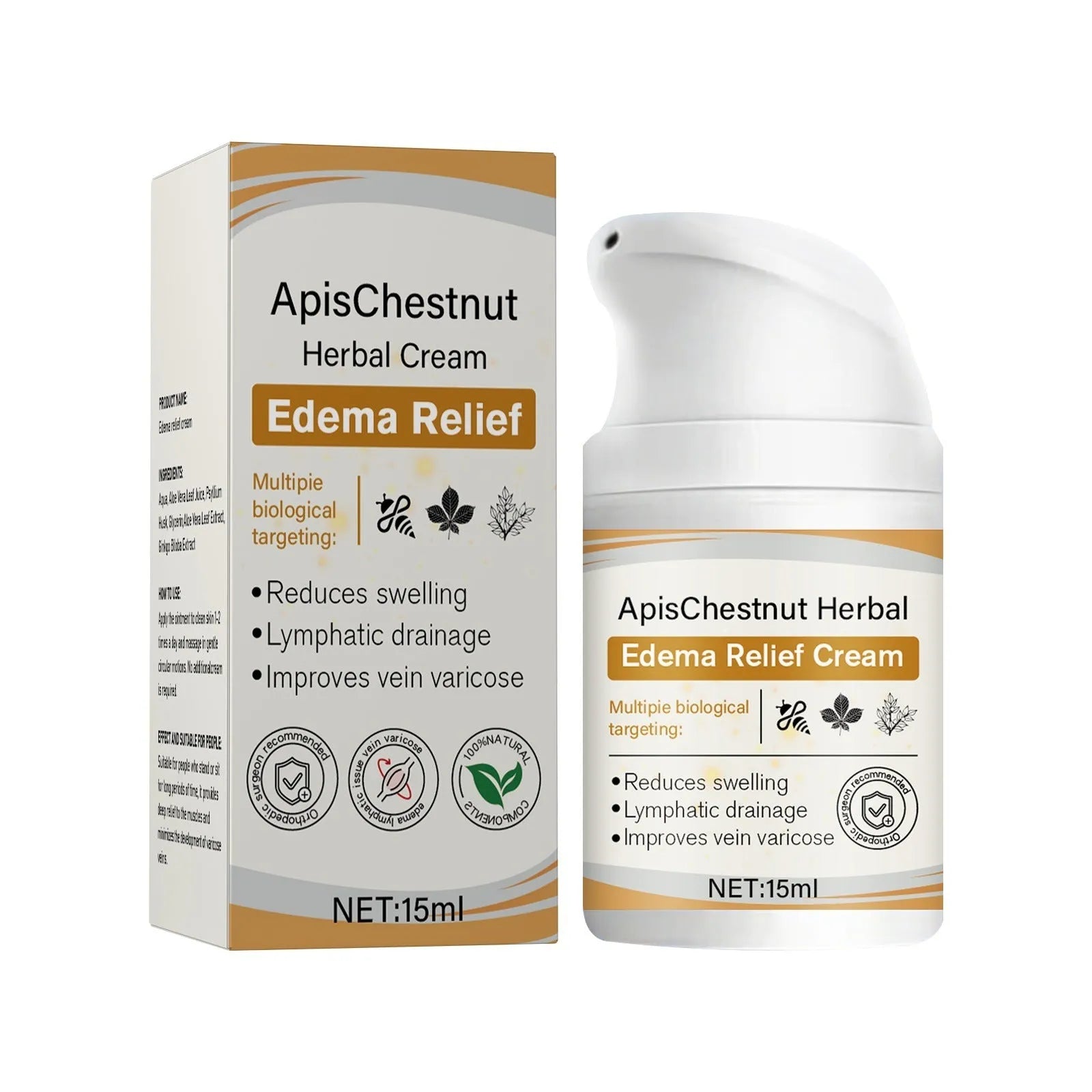 15ml herbal mild neck cream for leg discomfort relief and moisturising
