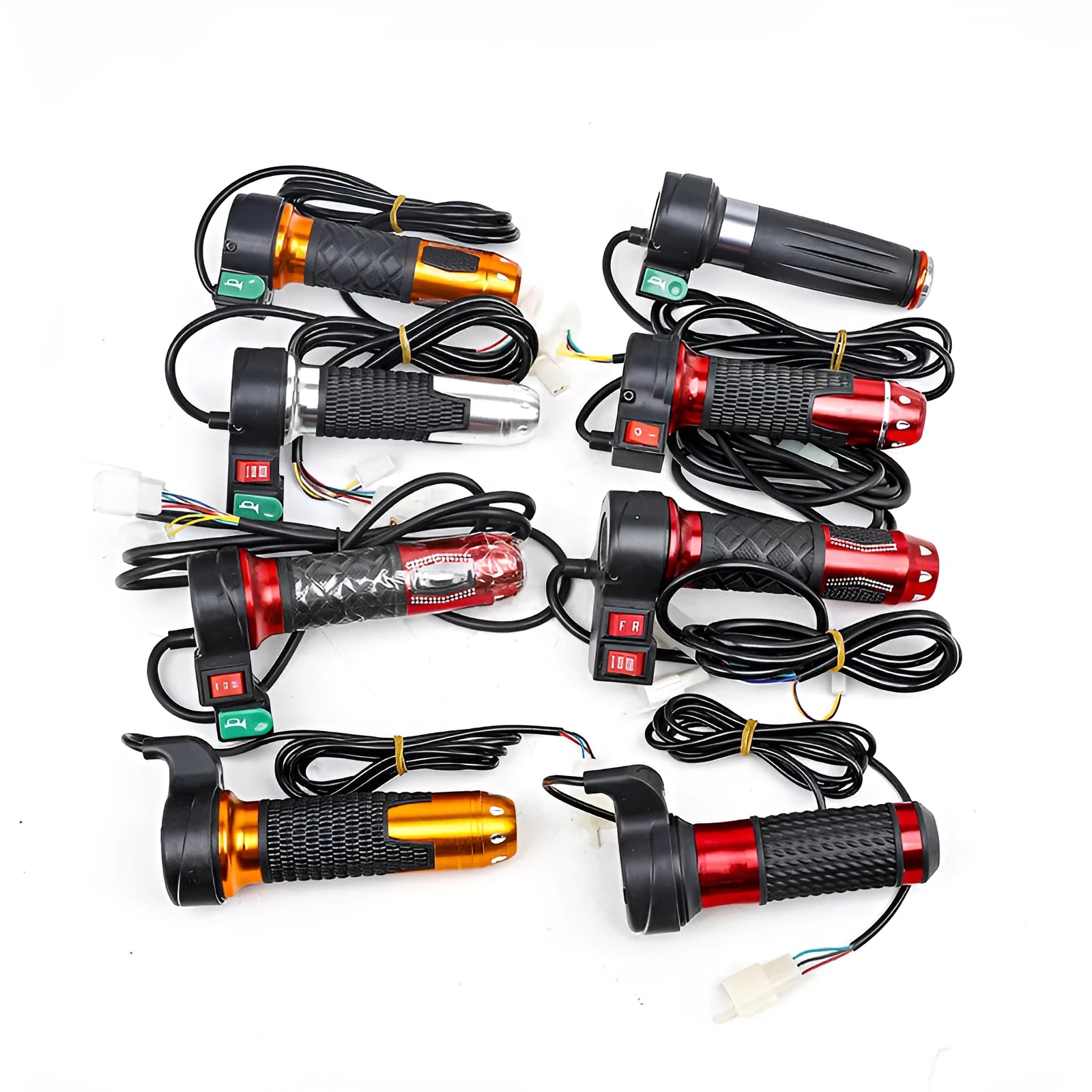 Three-wheel electric car accelerator modification handle with three-speed rotating design in plastic construction