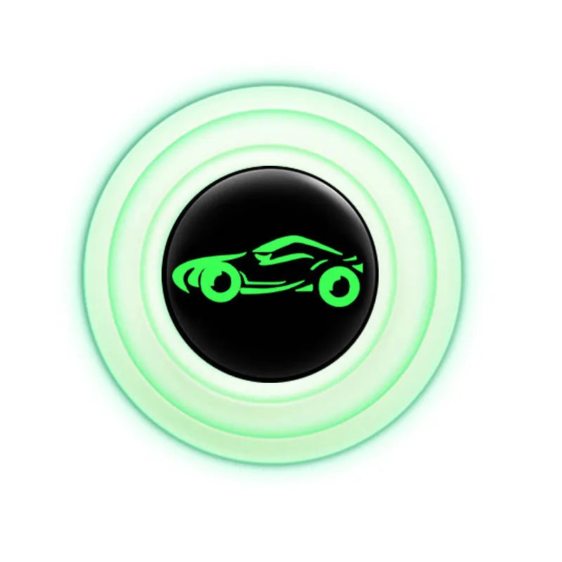 Black and luminous silicone car door shock pads showing 20mm thickness for door edge protection.