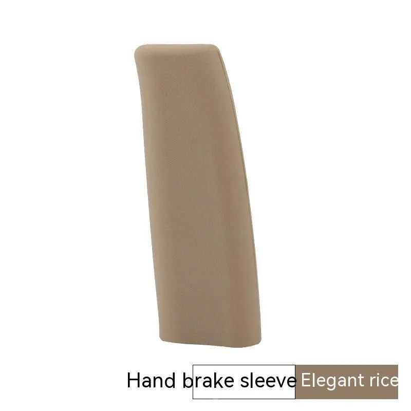Silicone handbrake sleeve for manual cars in black, grey, beige, red, and blue colours