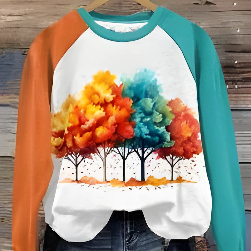 Green women's hoodie with 3D cartoon character printing, long sleeves, polyester fabric.