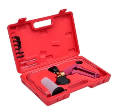 Manual vacuum air blow gun tool with aluminium alloy construction for automotive repair