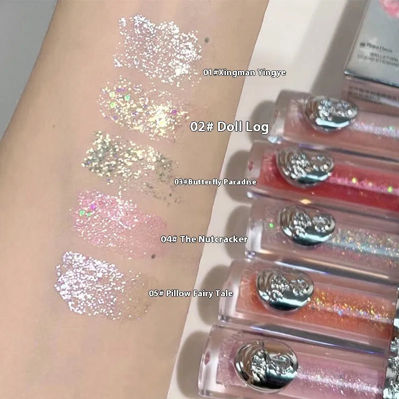 Ballet liquid eye shadow product in one of five colour options: Star Man Sakura Field, Doll Logs, Butterfly Paradise, Nutcracker, or Pillow Fairy Tales.