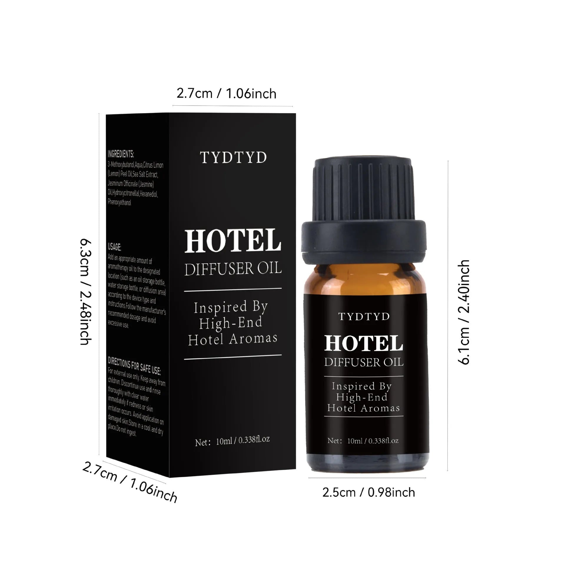 10ml bottle of natural plant fragrance essential oil for aromatherapy and home use