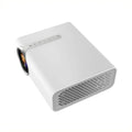 YG530 mini mobile phone projector in black or white showing wireless connection to smartphone