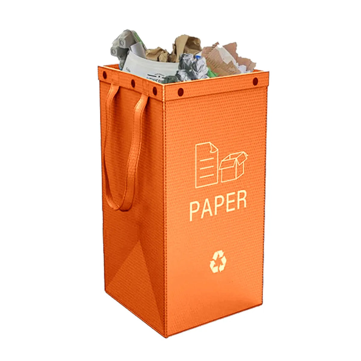 40-litre blue household plastic bin with waterproof construction for indoor waste classification