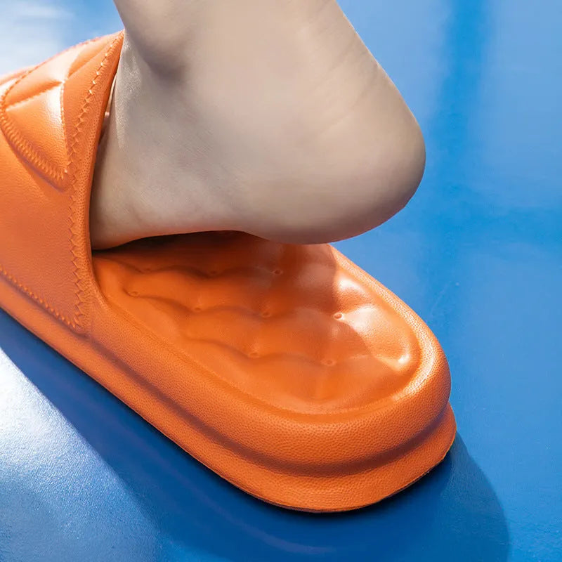 EVA bathroom slippers with thick sole in multiple colour options