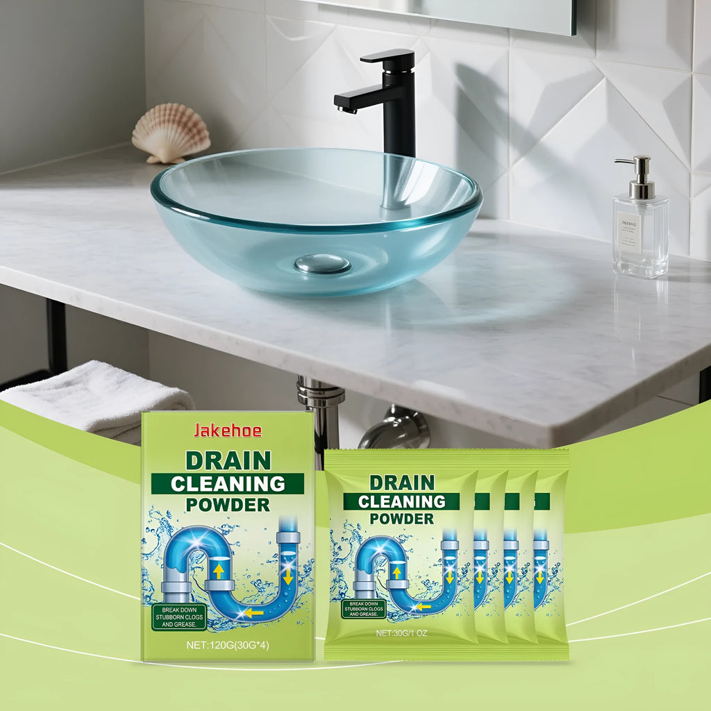 120G bottle of drain cleaning powder with sodium hydroxide formula for pipe unblocking