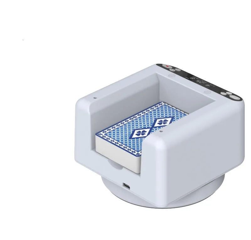 Third generation automatic dealing device poker machine with plastic construction and card dispenser
