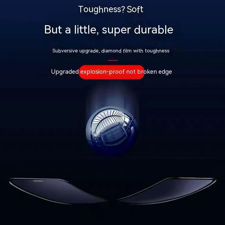 Privacy tempered glass screen protector for iPhone showing full coverage and anti-peep feature