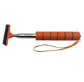 Retractable car rearview mirror wiper showing extended and compressed lengths with rubber blade