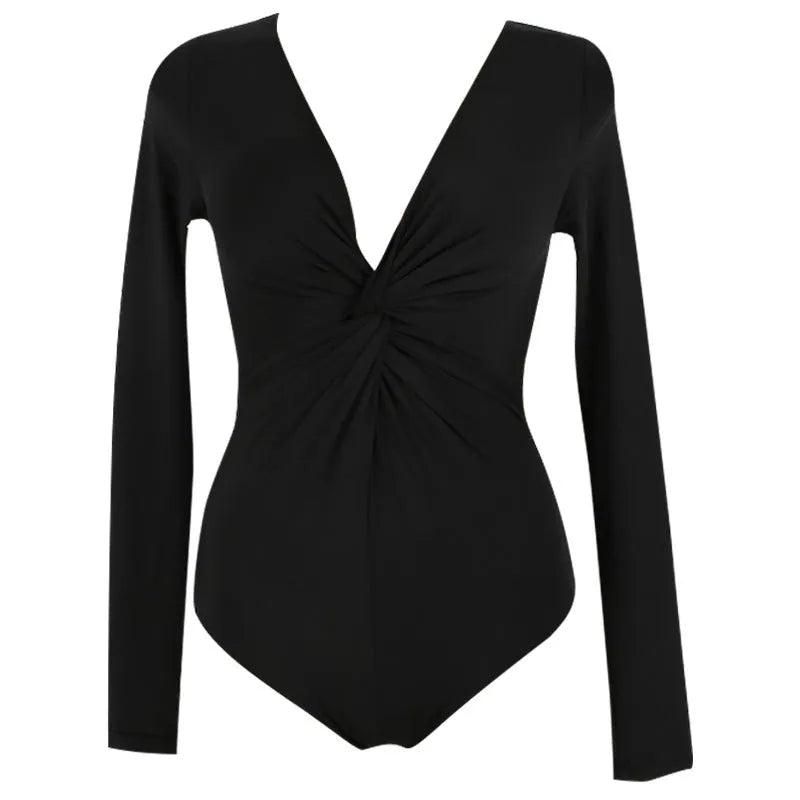 Black women's one-piece swimsuit with solid colour design and sun protection