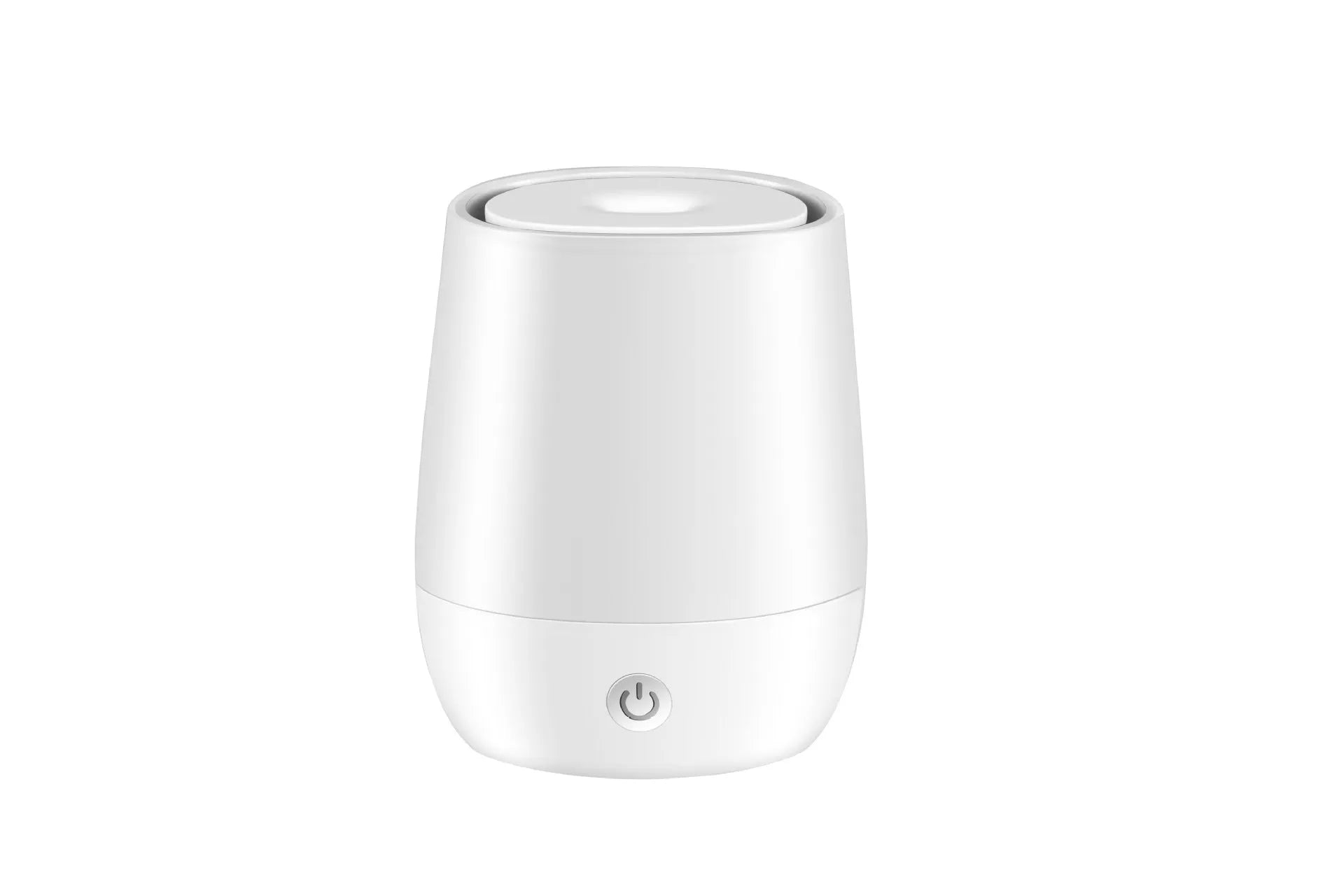 White USB aroma diffuser with simulated flame effect and type-c connection
