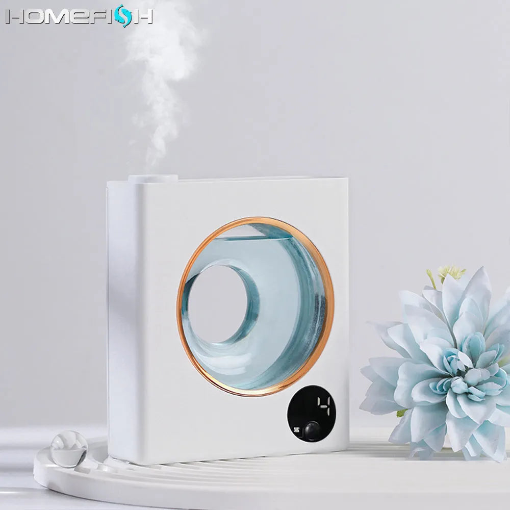 Small white wall mounted automatic aromatherapy machine with USB charging port