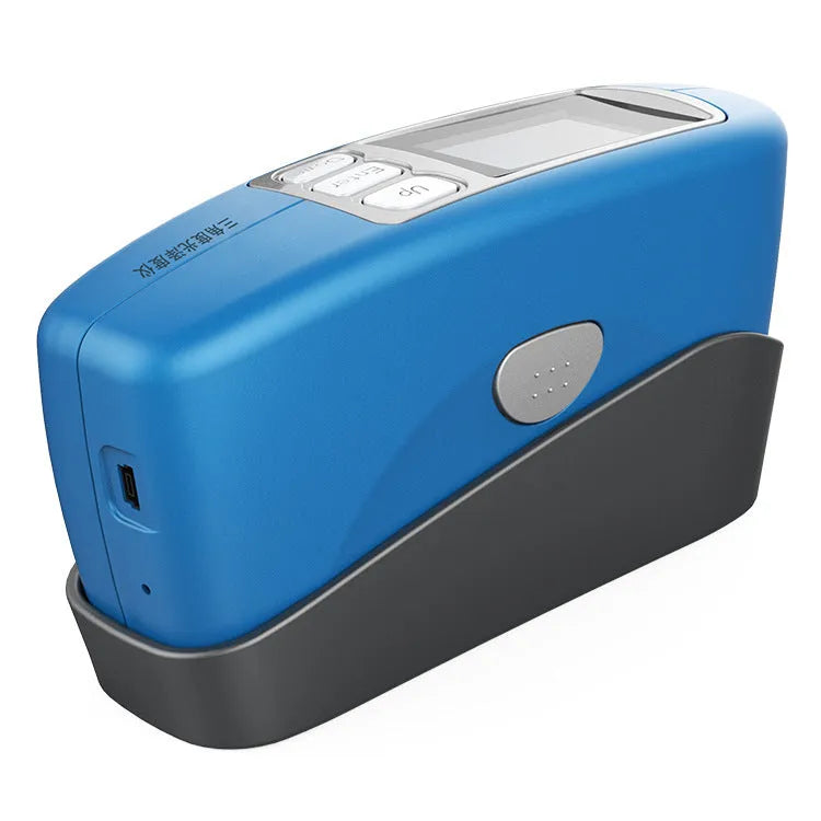 Portable glossiness tester device for ceramic and stone surface brightness measurement
