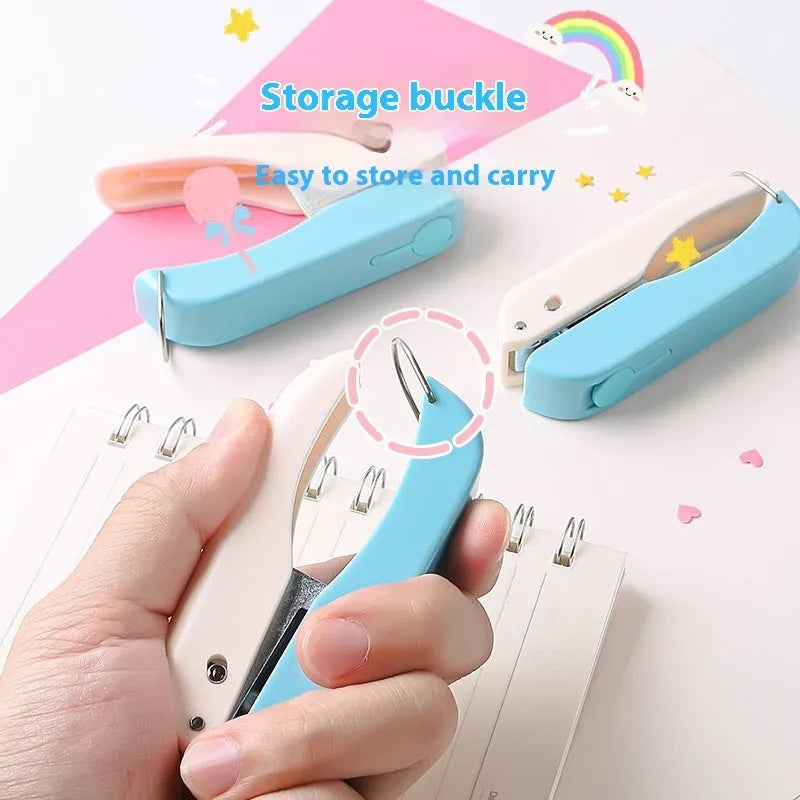 Small manual embossing punching machine with multiple pattern options for kindergarten craft activities