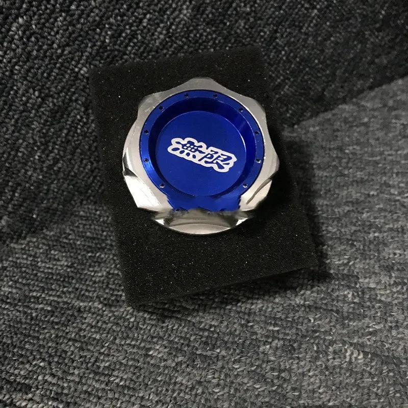 Aluminium alloy oil filter cap for Honda vehicles in six colour options.