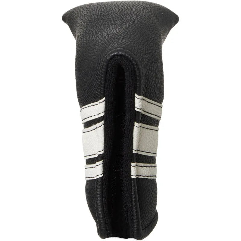 Black PU leather golf push rod sleeve for club protection