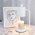 European-style aromatherapy melting wax lamp with dimmer switch in white or yellow colour options