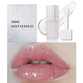 Mint lipstick set with five colour shades and a lip essence oil bottle.
