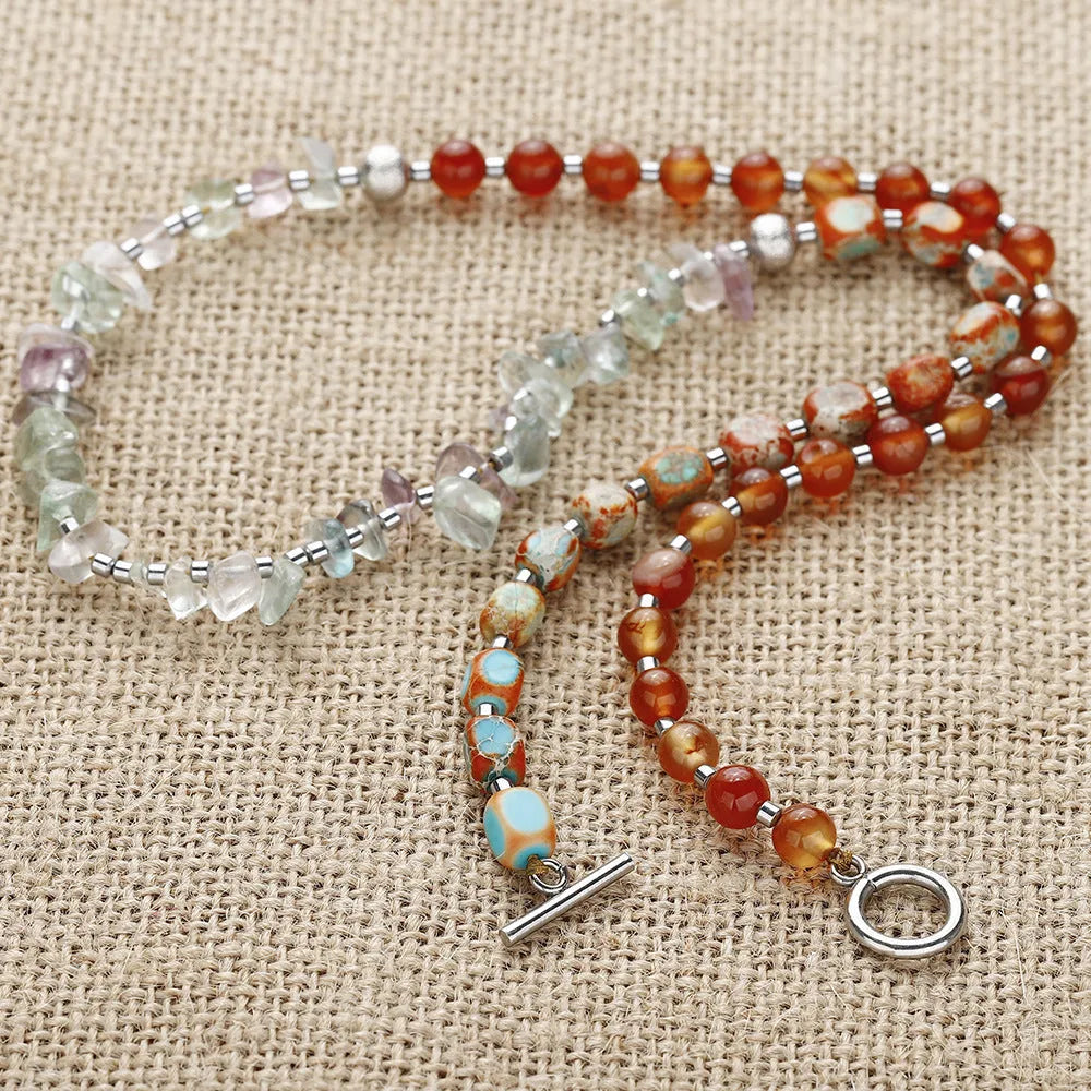 Hand-woven round red agate beads bracelet, unisex simple style, Persian Gulf agate, geometric texture