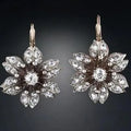 Silver retro fashion earrings with creative design elements for women