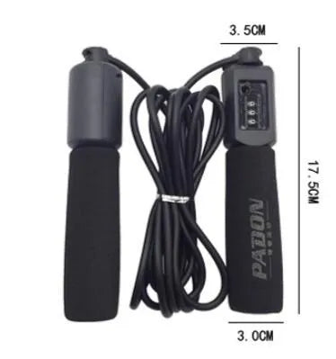 Adjustable 3-metre fitness skipping rope with sponge foam handles in multiple colour options