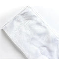 Two square pieces of silk fabric for wrapping flower bouquets, shown in assorted colours.