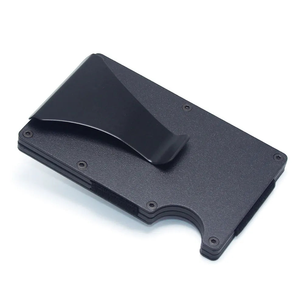 Carbon fibre wallet card holder in multiple colours with 8mm thickness holding bank cards
