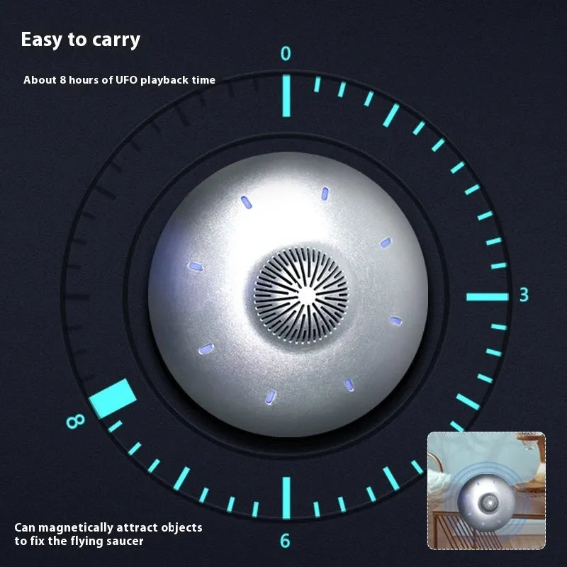 Automatic lifting magnetic levitation Bluetooth speaker with floating display