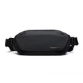 Black Oxford cloth men's messenger bag with one-shoulder riding design