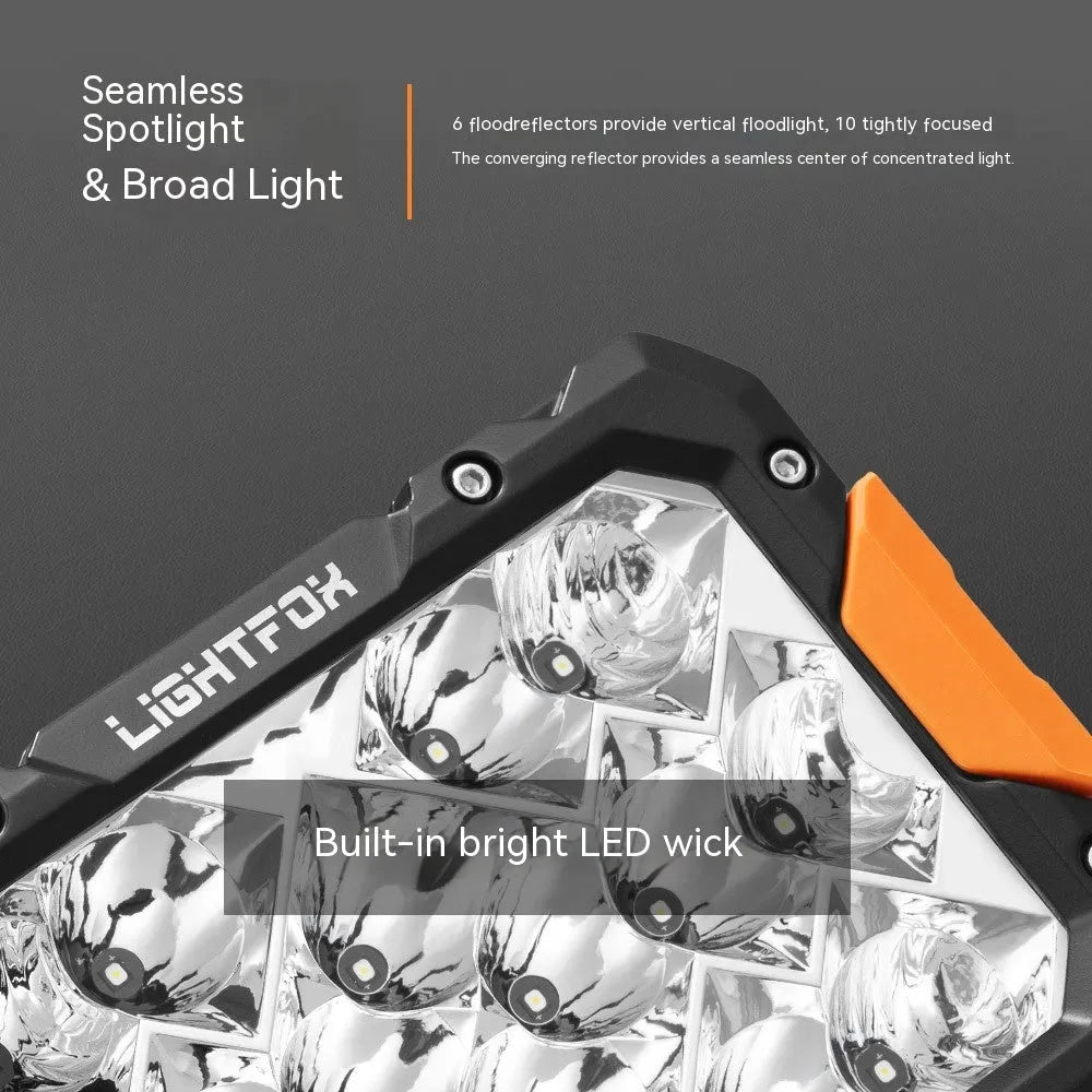 A pair of black aluminium LED light bars for universal fitting to off-road vehicle front bumpers.