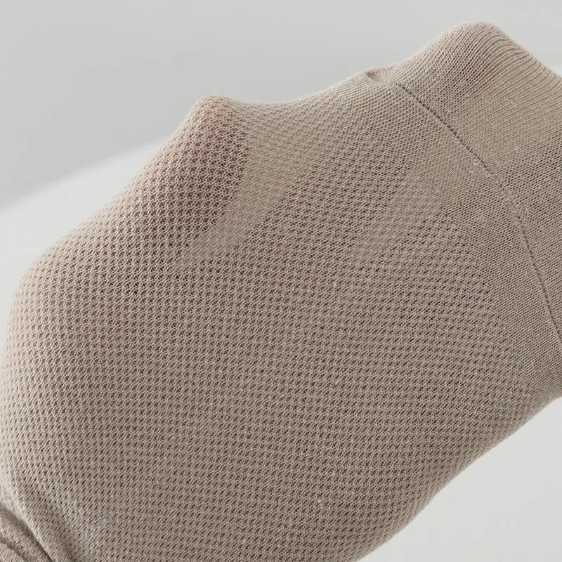 Men's solid colour low-cut polyester boat socks shown in one of six available colour variants.