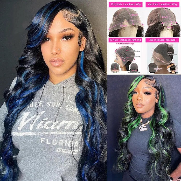 Women's 4x4 lace front human hair headgear in star fashion style available in ten lengths