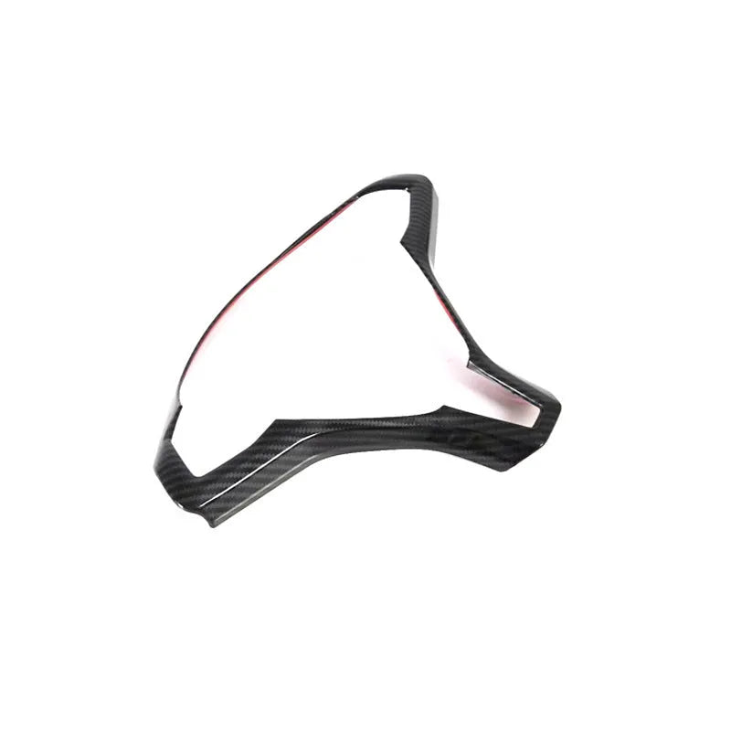 Tesla Model S steering wheel decorative frame trim strip with carbon fibre colour finish