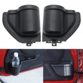 Black ABS plastic door storage organiser box for Jeep Wrangler JK and JL interior
