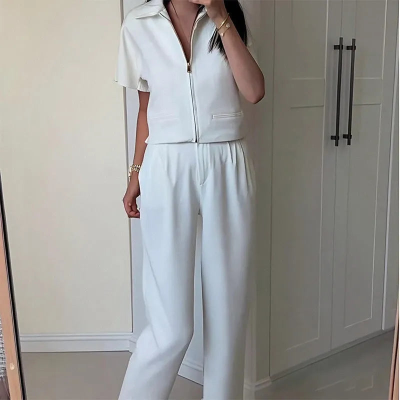 Casual short sleeve polyester top in loose fit available in white, black and yellow colours