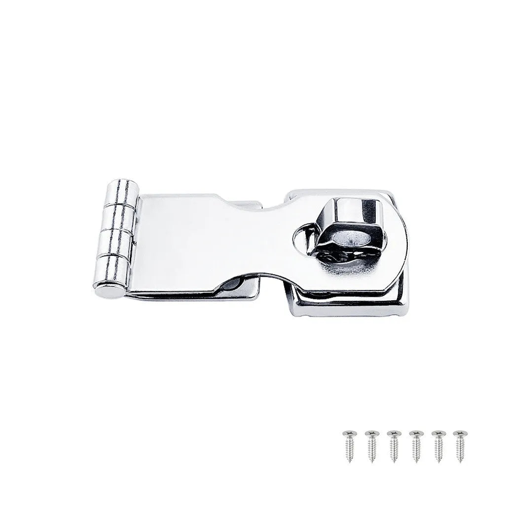 Silver marine grade 304 stainless steel lock hasp bolt latch for cabinets and doors