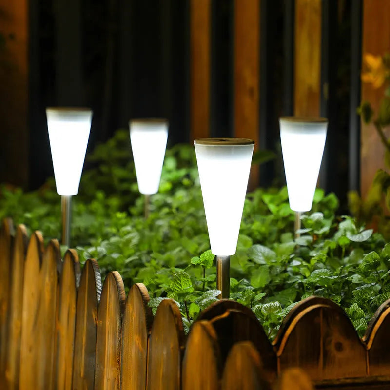 Solar landscape decorative lantern as outdoor garden light in single pack street light style