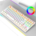 Mechanical gaming keyboard with notebook keyboard manipulator in multiple colour options