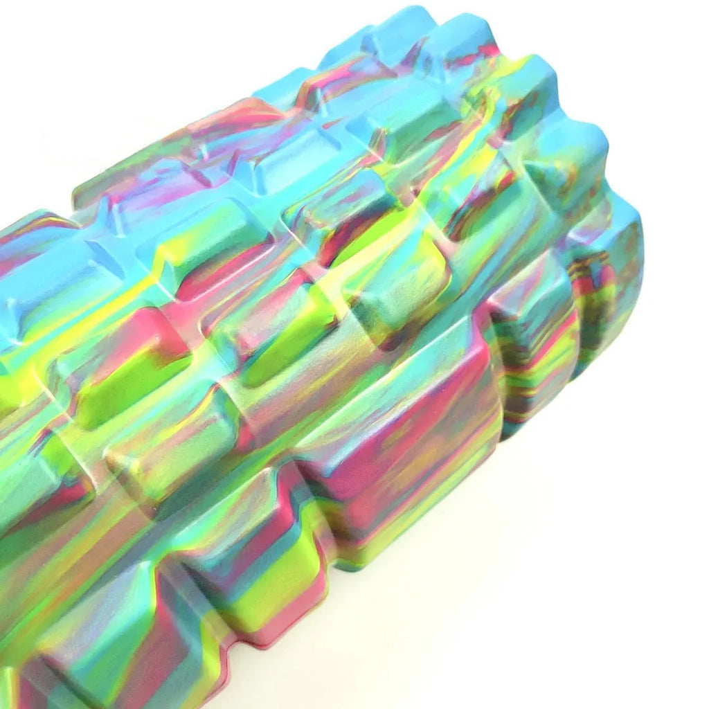 33cm camouflage pattern EVA foam roller in blue green yellow colour